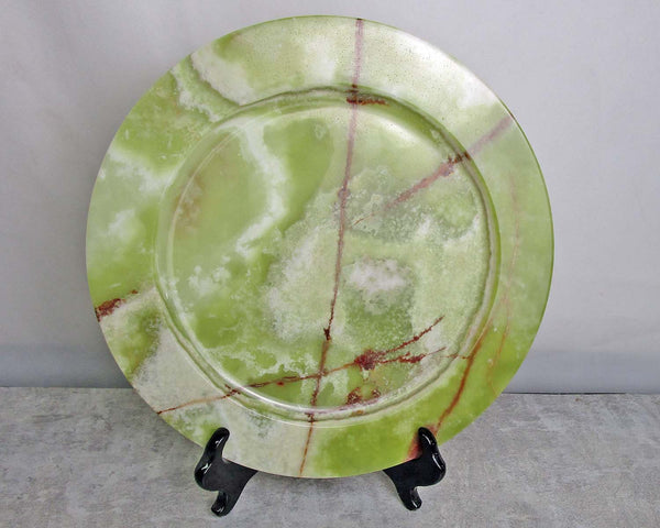 Large Green Onyx Plate 12" 1pc