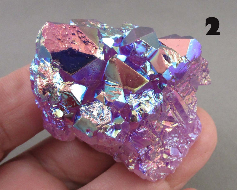 You Choose!  Lavender Aura Quartz Crystal Cluster 1pc