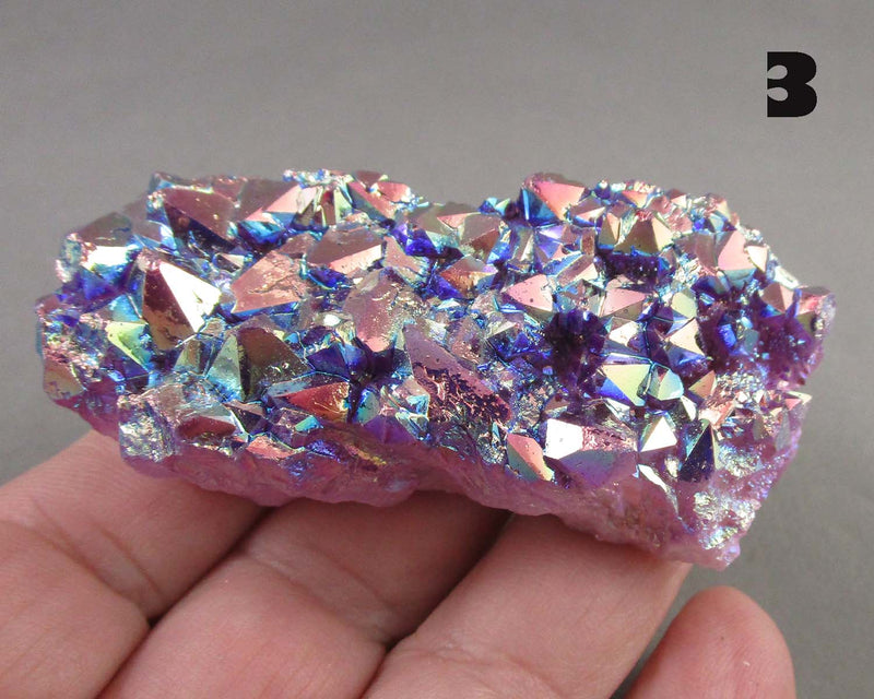 You Choose!  Lavender Aura Quartz Crystal Cluster 1pc