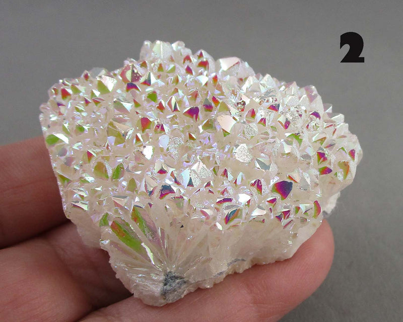 You Choose!  Angel Aura Quartz Crystal Cluster