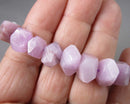 Pink Kunzite Faceted Nugget Beads C667