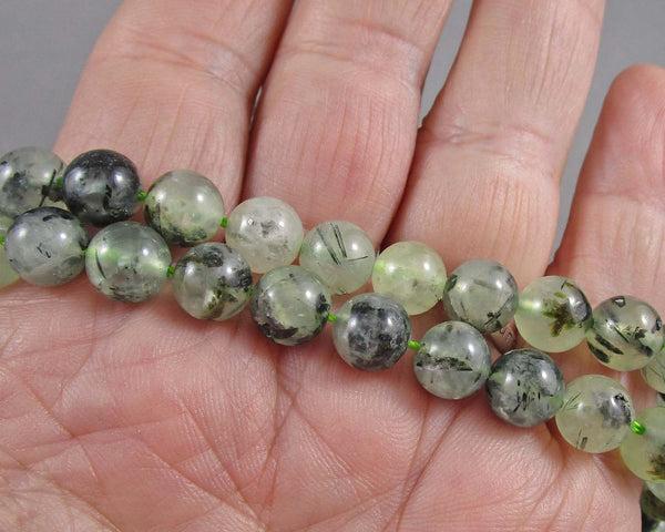 Prehnite Beads Round (Various Sizes)
