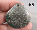You Choose!  Natural Malachite & Pyrite Drilled Cabochons