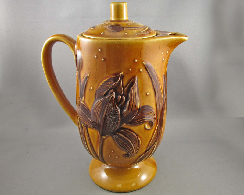 Harvest Gold Vintage Ceramic Teapot from Japan 1pc