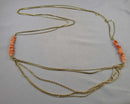 Orange Aventurine Necklace (Vintage) H112-1
