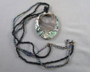 Abalone Pendant Necklace H113-5
