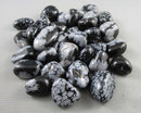Snowflake Obsidian Polished Stones 5pcs J181**