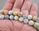 Aquamarine Beads Round Various Sizes