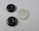 Black Obsidian Donut / PI Disc Bead 18mm 1pc C287