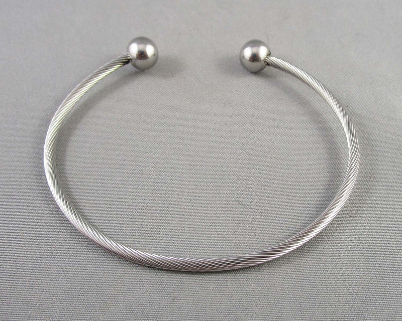 Stainless Steel Flexible Cuff Bangle 1pc C480