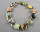 Mixed Gemstone Bracelet (Vintage) H113-13