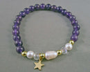 Gemstone & Pearl Bracelet (Various Gemstones)
