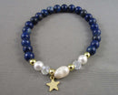 Gemstone & Pearl Bracelet (Various Gemstones)