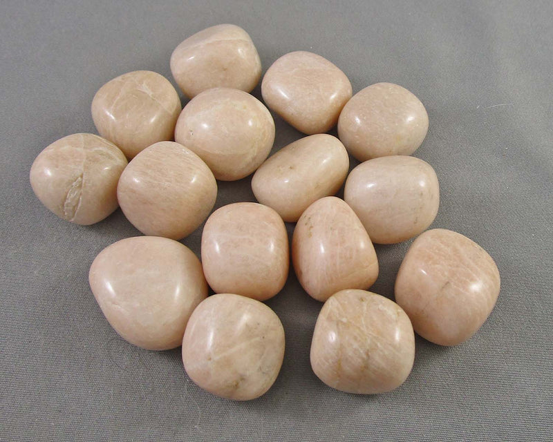 Peach Moonstone Polished Stones 5pcs Z052