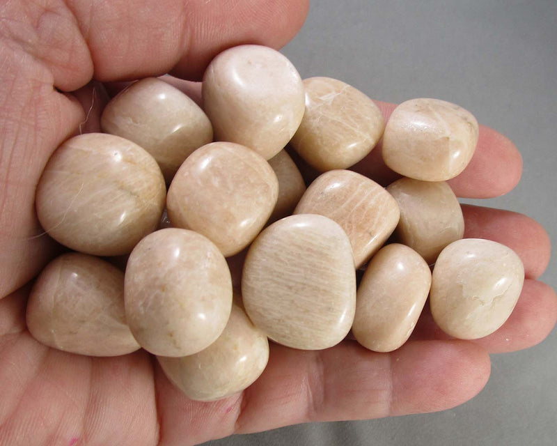 Peach Moonstone Polished Stones 5pcs Z052