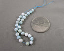 Larimar Gemstone 4mm Faceted Beads C681