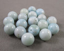 Larimar Gemstone 6mm Round Beads 3pc
