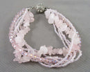 Rose Quartz Crystal Bracelet 1pc H002-6