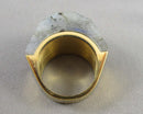 Labradorite Gemstone Ring 18KGP Size 6.5 Z033