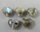 Labradorite Heart Beads 8mm 5pc C290