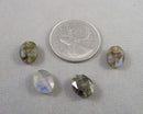 Labradorite Faceted Cabochons 4pcs 10x8mm C408