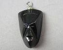 Black Obsidian Mask Pendant (Vintage) H118-7