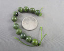 Canadian Nephrite Jade Bead Strand Various Sizes