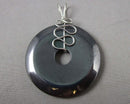 Hematite Gemstone Pendant (Vintage) H118-10