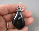 Snowflake Obsidian Gemstone Pendant H118-11