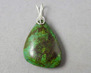 Parrot Wing Chrysocolla Pendant Sterling Silver H118-14