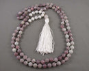 Lepidolite & Howlite Mala Necklace (Vintage) H002-8