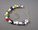 Mixed Color Mushrooms Lampwork Glass Beads (C376)