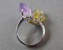 Citrine & Amethyst Gemstone Ring Z073