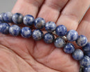 Blue Quartz Beads Round Various Sizes