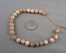 Peach Moonstone Beads Round Various Sizes