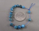 Blue Apatite Beads Faceted 6mm (C327)