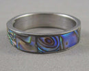 Abalone Shell Ring Size 10 (Vintage) H124-2