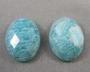 Amazonite Faceted Cabochon 1pc 18x13mm C662
