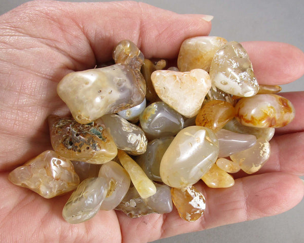 Natural Agate Polished Stones 5pcs J179**