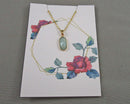 Amazonite Gemstone Pendant Necklace Z095