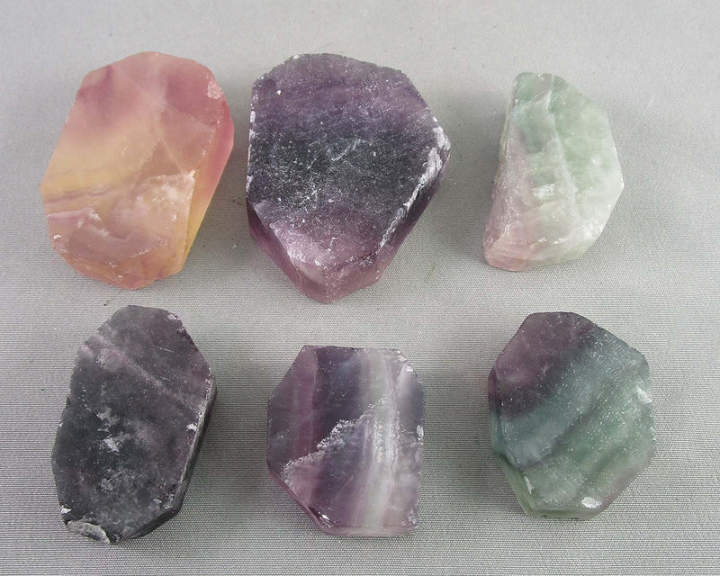 You Choose!  Rainbow Fluorite Slice 1pc