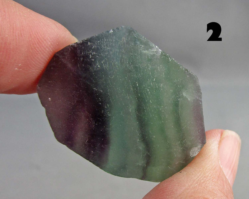 You Choose!  Rainbow Fluorite Slice 1pc