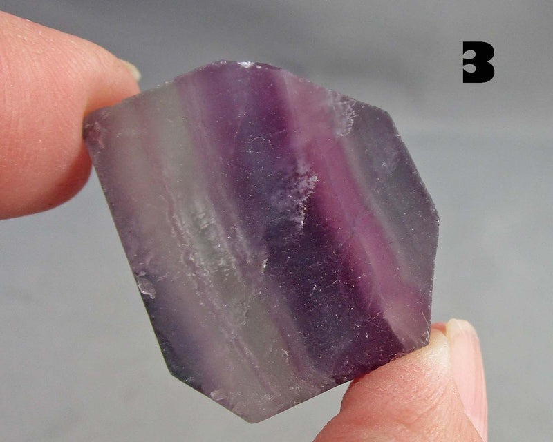 You Choose!  Rainbow Fluorite Slice 1pc