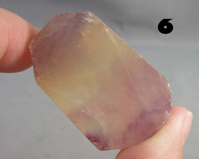 You Choose!  Rainbow Fluorite Slice 1pc