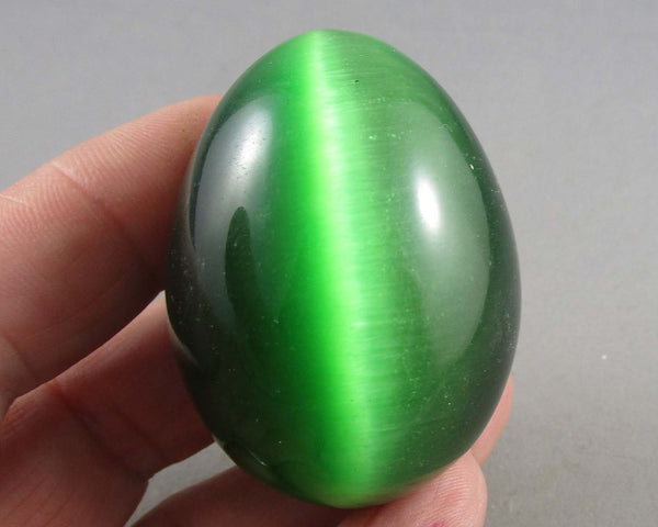 Green Cat's Eye Egg 1pc B057-4