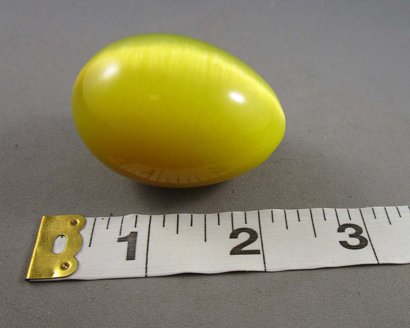 Yellow Cat's Eye Egg 1pc B057-5