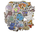 Cute Animals Sticker Pack - Waterproof PVC Stickers 50pc J236