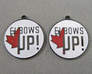 Elbows Up Stainless Steel Charms 2pcs (C129)