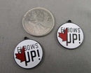 Elbows Up Stainless Steel Charms 2pcs (C129)
