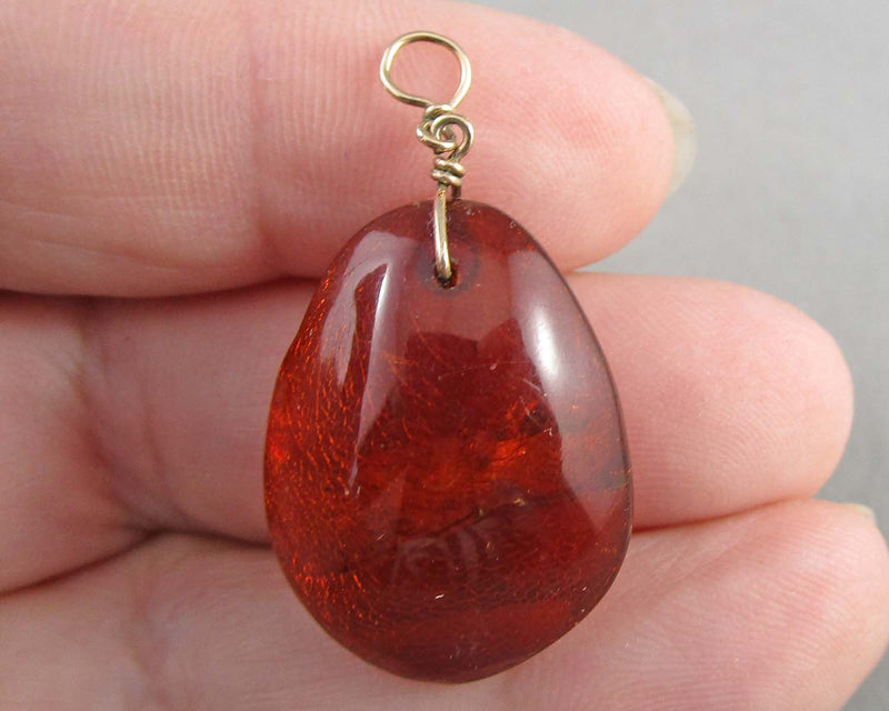 Amber Pendant Vintage B116-5